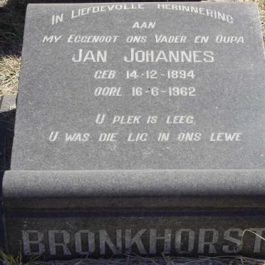 BRONKHORST Jan Johannes 1894-1962