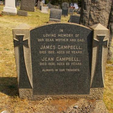CAMPBELL James -1922 &amp; Jean -1938