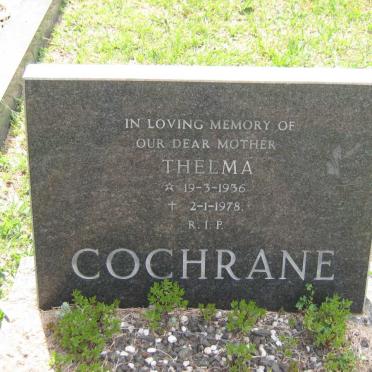 COCHRANE Thelma 1936-1978