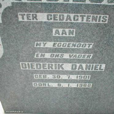 DANIEL Diederik 1901-1966
