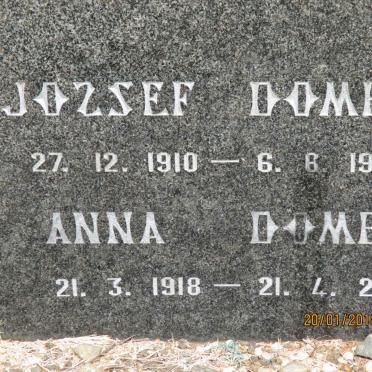 DOMBAI Jozsef 1910-1963 &amp; Anna 1918-2001