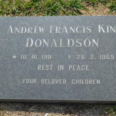DONALDSON Andrew Francis King 1911-1969