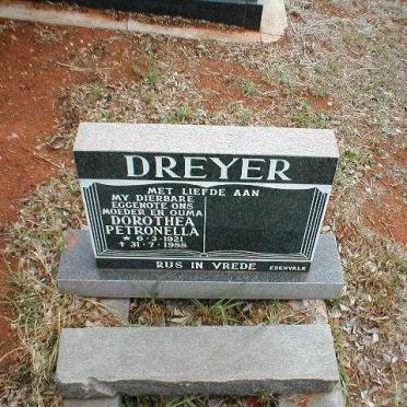 DREYER Dorothea Petronella 1921-1988