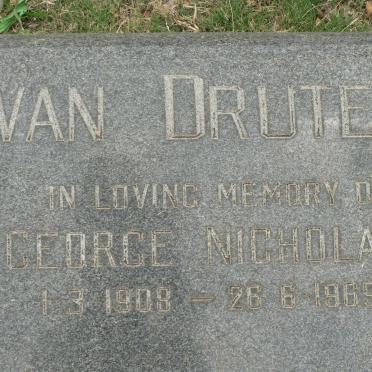 DRUTEN George Nicholas, van 1908-1969