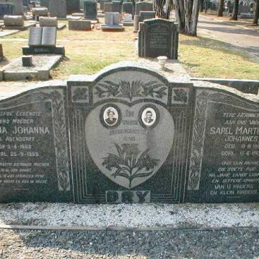DRY Sarel Marthinus Johannes 1906-1967 &amp; Gezina Johanna ADENDORFF 1908-1959