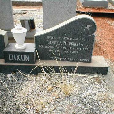 DIXON Cornelia Petronella  nee ERASMUS 1924-1968