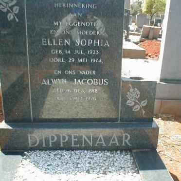 DIPPENAAR Alwyn Jacobus 1918-1976 &amp; Ellen Sophia 1923-1974