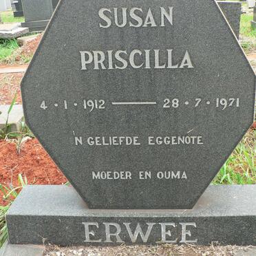 ERWEE Susan Priscilla 1912-1971