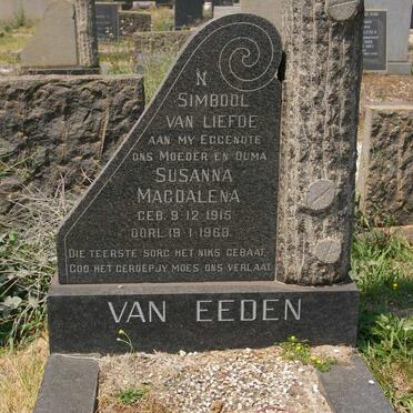EEDEN Susanna Magdalena, van 1915-1968
