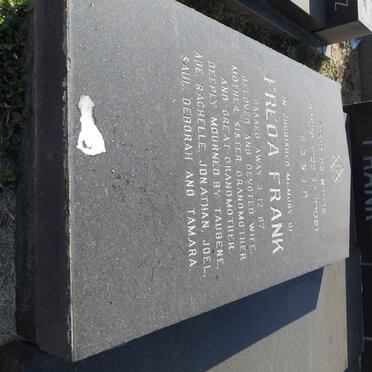 FRANK Harry -1975 &amp; Freda -1987