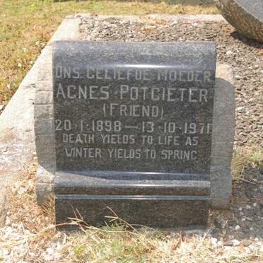 POTGIETER Agnes nee FRIEND 1898-1971