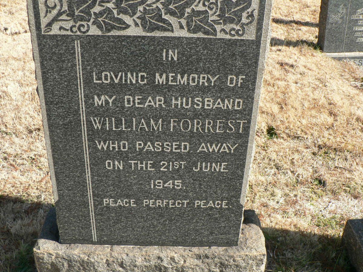 FORREST William -1945