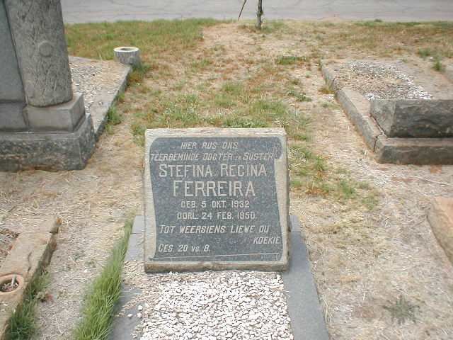 FERREIRA Stefina Regina 1932-1950