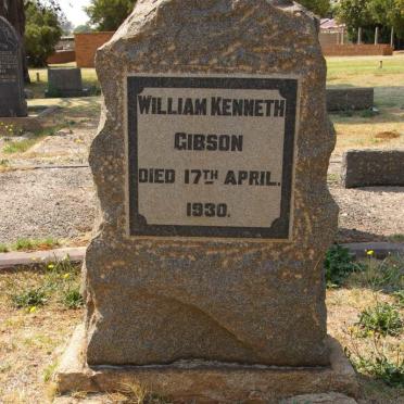 GIBSON William Kenneth -1930