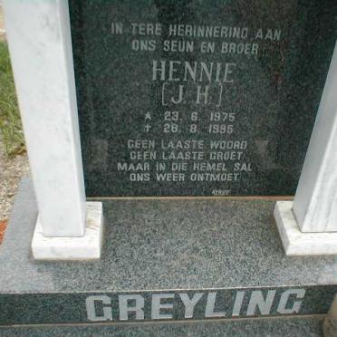 GREYLING J.H. 1975-1995