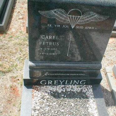 GREYLING Carel Petrus 1952-1980