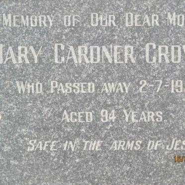 GROVES Mary Gardner -1952