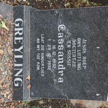 GREYLING Cassandra 1992-1992