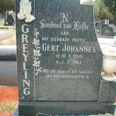 GREYLING Gert Johannes 1959-1983