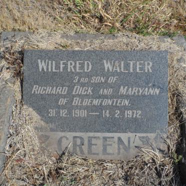 GREEN Wilfred Walter 1901-1972