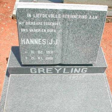 GREYLING J.J. 1931-2001