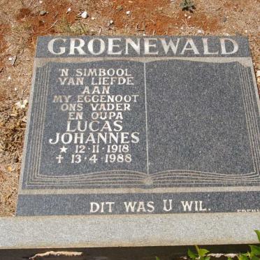 GROENEWALD Lucas Johannes 1918-1988