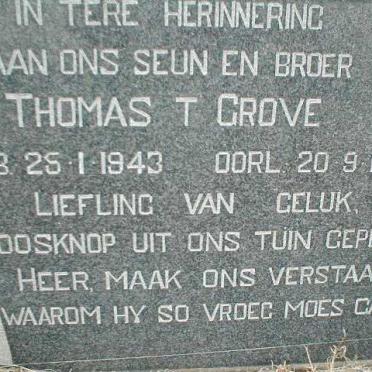 GROVE Thomas T. 1943-1964