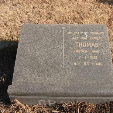 GRANT Thomas -1961