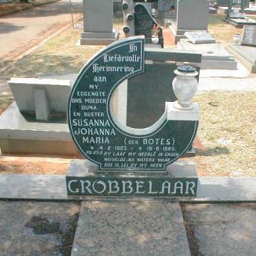 GROBBELAAR Susanna Johanna Maria nee BOTES 1923-1985
