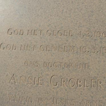 GROBLER Ansie 1962-1962