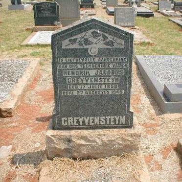 GREYVENSTEYN Hendrik Jacobus 1859-1945