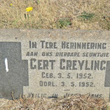 GREYLING Gert 1952-1952