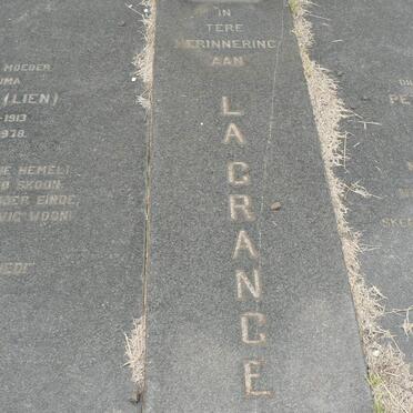 GRANGE Petrus Francois, la 1910-1972 &amp; M.M.S.J. 1913-1978