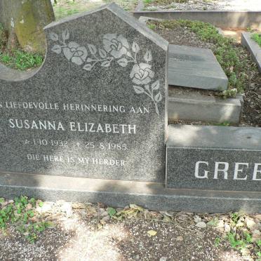 GREEFF Phillipus Jacobus 1931-1982 &amp; Susanna Elizabeth 1932-1985
