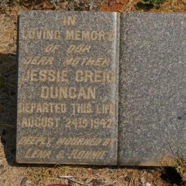 DUNCAN Jessie nee GREIG -1942