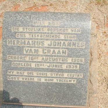 GRAAN Hermanus Johannes, van 1906-1939