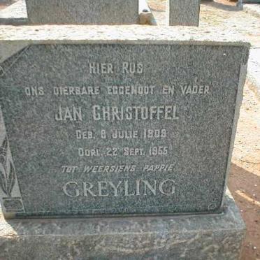 GREYLING Jan Christoffel 1909-1955