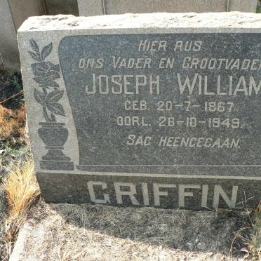 GRIFFIN Joseph William 1867-1949