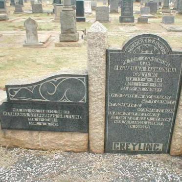 GREYLING Franziena Barmadiena 1864-1918 :: GREYLING Hermanus Stephanus 1883-1928