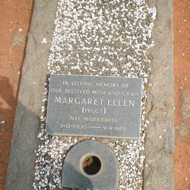 GRANGE Margaret Ellen, nee MIDDLEMISS 1900-1975