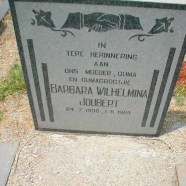JOUBERT Barbara Wilhelmina 1906-1984