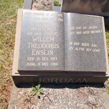 JORDAAN Willem Theodorus Enslin 1917-1960