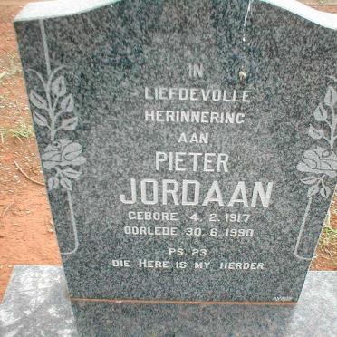 JORDAAN Pieter 1917-1990