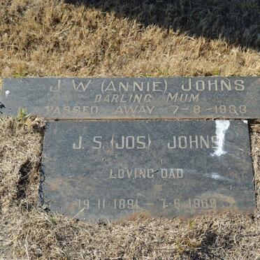 JOHNS J.S. 1891-1969 &amp; J.W. -1933 :: RIGG Joan nee JOHNS 1920-1977