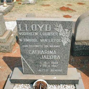 LLOYD Catharina Jacoba voorheen LOUBSER 1908-1982