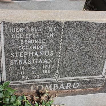 LOMBARD Stephanus Sebastiaan 1923-1983