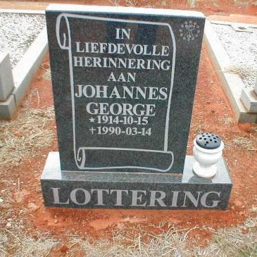LOTTERING Johannes George 1914-1990