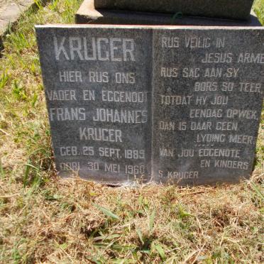 KRUGER Frans Johannes 1889-1960
