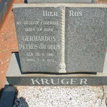 KRUGER Gerhardus Petrus Jacobus 1910-1976