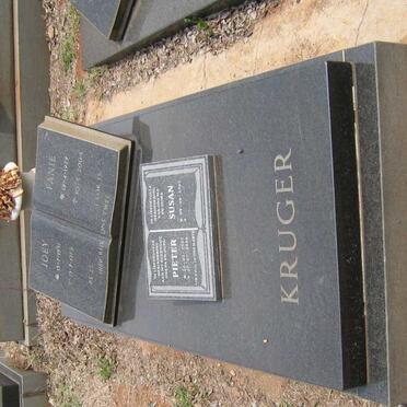 KRUGER Fanie 1929-2004 &amp; Joey 1931-1979 :: KRUGER Pieter 1957-2016 &amp; Susan 1961-